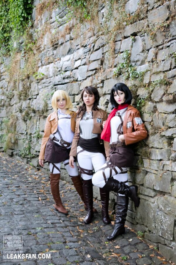 Mikomi Hokina, Virtual Geisha &amp;amp; Yuzupyon - Mikasa, Historia &amp;amp; genderbend Eren (Shingeki no kyojin) - 16