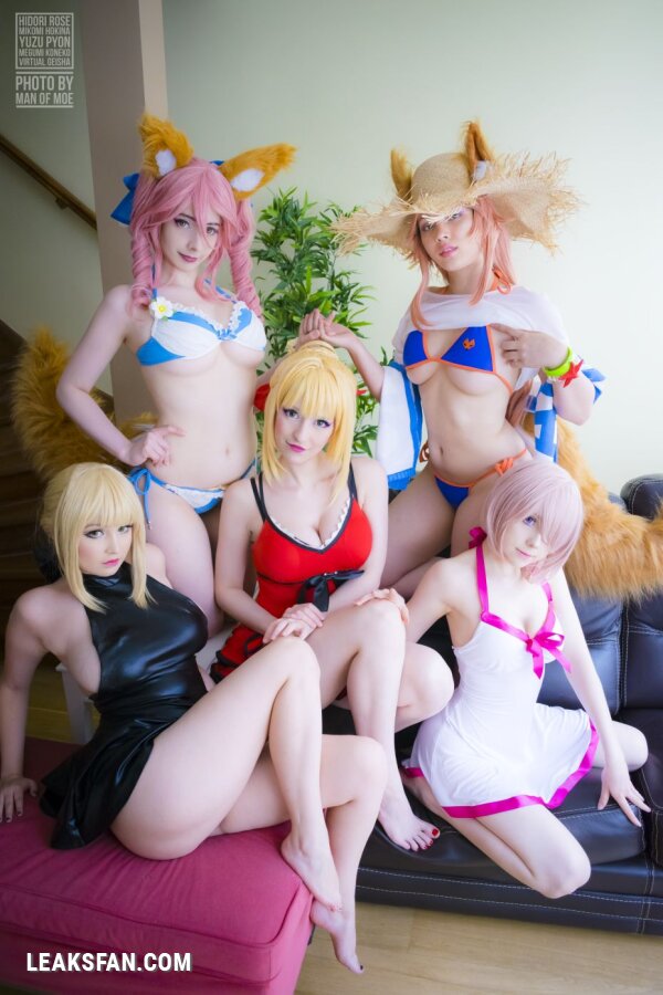 Hidori, Mikomi, Virtual, Tom &amp; Yuzupyon - Mash, Saber, Nero &amp; Tamamo (Fate Grand Order) nude. Onlyfans, Patreon, Fansly leaked 26 nude photos and videos